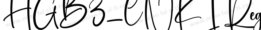 HGB3_CNKI Regular字体转换